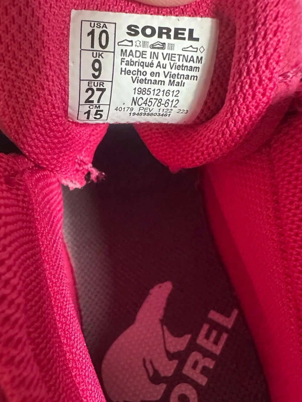 Sorel NWT fuchsia pink Out N About Classic waterproof boots toddler girls 10
